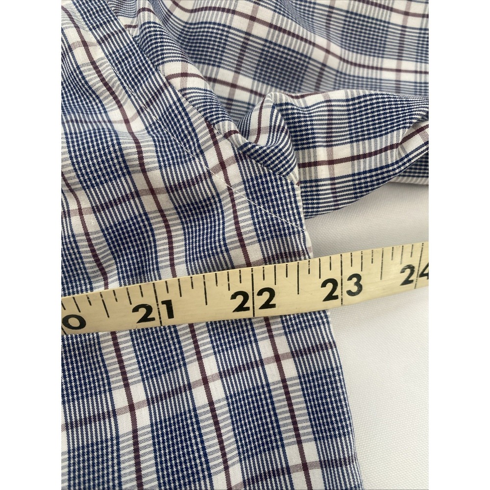 Tommy Hilfiger Regular Fit Mens Size Medium 15-15.5 Button Up Casual Dress Navy - Picture 4 of 5